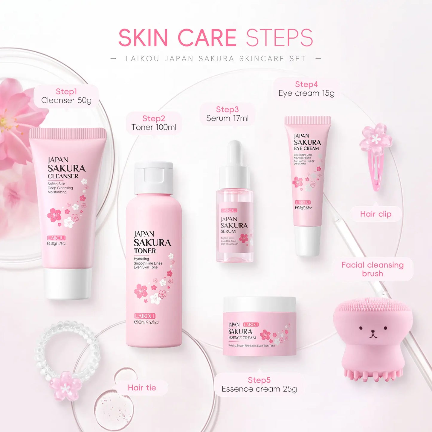 Face Care Set – Moisturizing, Whitening & Anti-Aging Toner + Cream